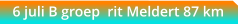 6 juli B groep  rit Meldert 87 km